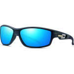 Techsuit - Bike Glasses (201910) - for Cycling and Sport Outdoor Activities, Polarized, Rectangular, Unisex - Blue - (201910;BLUE)