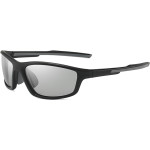Techsuit - Bike Glasses (3047) - for Cycling and Sport Outdoor Activities, with UV Protection, Unisex - Black / Discoloration - (3047;DISCOLORATION)
