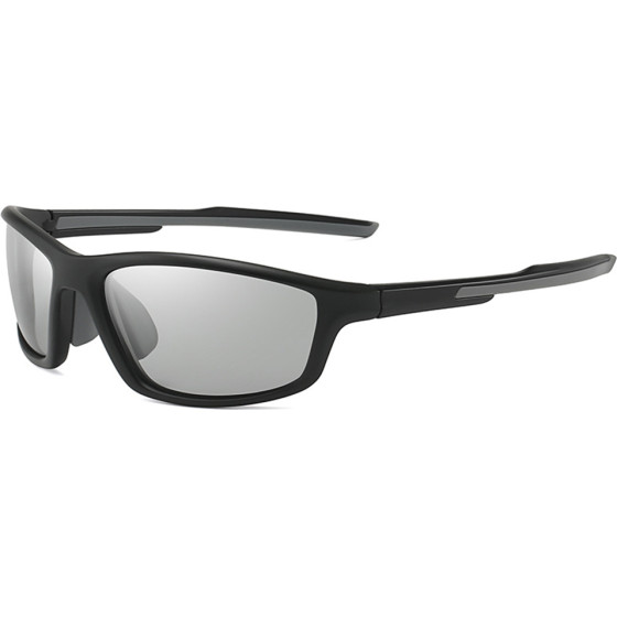 Techsuit - Bike Glasses (3047) - for Cycling and Sport Outdoor Activities, with UV Protection, Unisex - Black / Discoloration - (3047;DISCOLORATION)
