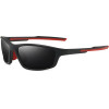 Techsuit - Bike Glasses (3047) - for Cycling and Sport Outdoor Activities, with UV Protection, Unisex - Black / Red - (3047;RED)