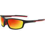 Techsuit - Bike Glasses (3047) - for Cycling and Sport Outdoor Activities, with UV Protection, Unisex - Orange - (3047;ORANGE)