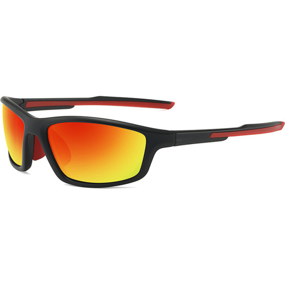 Techsuit - Bike Glasses (3047) - for Cycling and Sport Outdoor Activities, with UV Protection, Unisex - Orange - (3047;ORANGE)