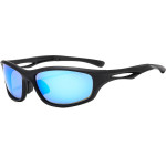 Techsuit - Bike Glasses (9309) - for Cycling and Sport Outdoor Activities, Polarized, PC Frame, Unisex - Black / Blue - (9309;BLUE)