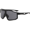 Techsuit - Bike Glasses (9337) - for Cycling, Sport Outdoor Activities, with UV Protection, PC Frame, Unisex - Black