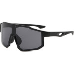 Techsuit - Bike Glasses (9337) - for Cycling, Sport Outdoor Activities, with UV Protection, PC Frame, Unisex - Black