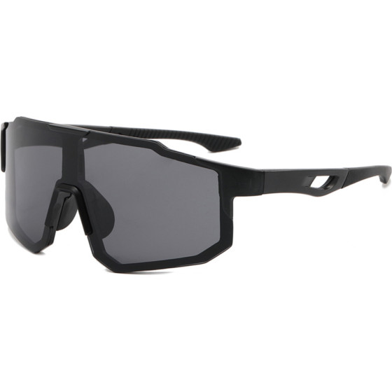 Techsuit - Bike Glasses (9337) - for Cycling, Sport Outdoor Activities, with UV Protection, PC Frame, Unisex - Black