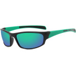 Techsuit - Bike Glasses (9937) - for Cycling, Sport Outdoor Activities, PC, Rectangular Shape, Unisex - Black / Green