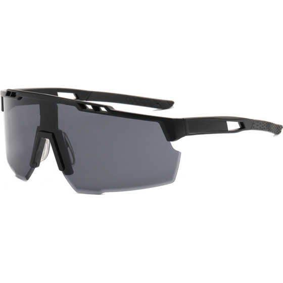 Techsuit - Bike Glasses (9963) - for Cycling, Sport Outdoor Activities, with PC Frame and Lens, Unisex - Black