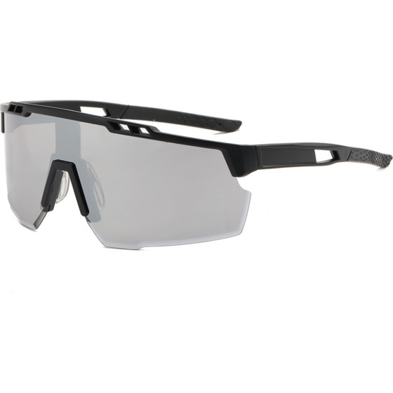 Techsuit - Bike Glasses (9963) - for Cycling, Sport Outdoor Activities, with PC Frame and Lens, Unisex - Black / Gray