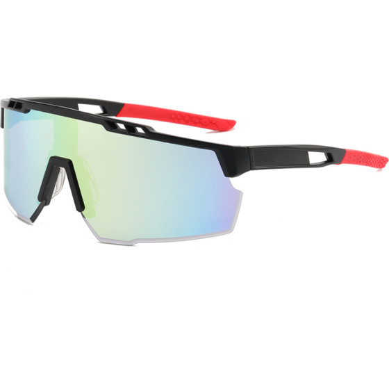 Techsuit - Bike Glasses (9963) - for Cycling, Sport Outdoor Activities, with PC Frame and Lens, Unisex - Black / Light Blue
