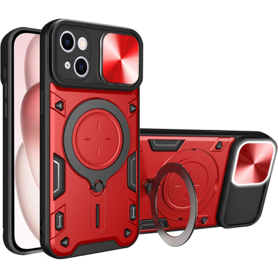 Techsuit - CamGuard Pro - iPhone 15 - Red