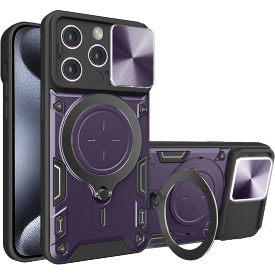 Techsuit - CamGuard Pro - iPhone 15 Pro - Purple