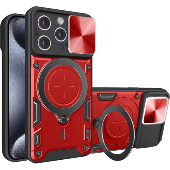 Techsuit - CamGuard Pro - iPhone 15 Pro Max - Red