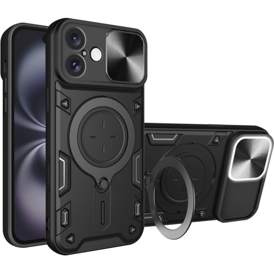 Techsuit - CamGuard Pro - iPhone 16 - Black