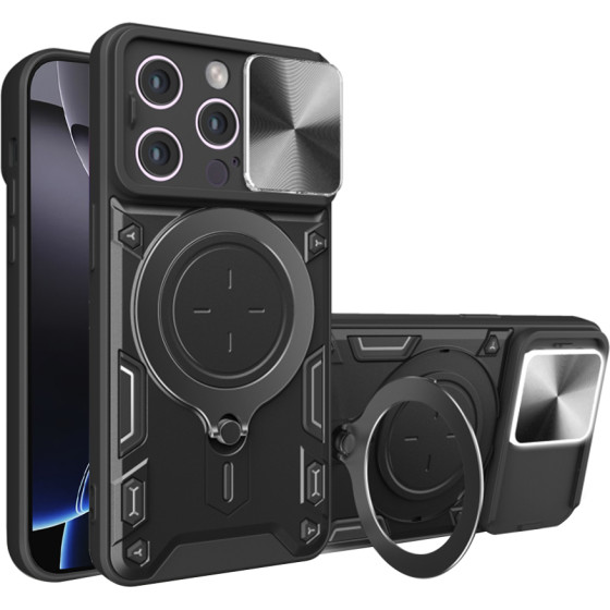Techsuit - CamGuard Pro - iPhone 16 Pro - Black