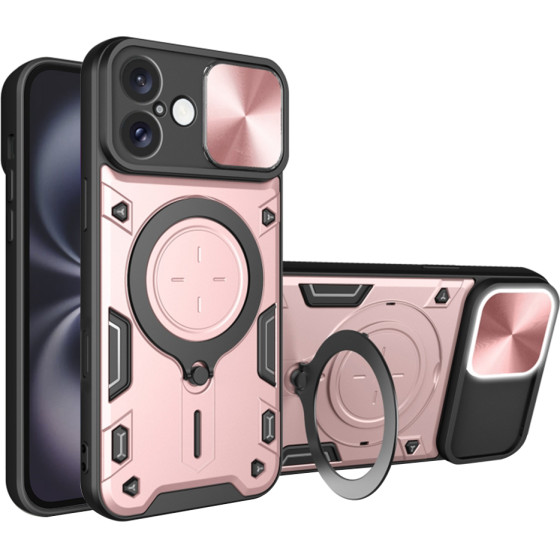 Techsuit - CamGuard Pro - iPhone 16 Plus - Rose Gold