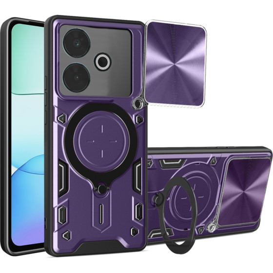 Techsuit - CamGuard Pro - Xiaomi Redmi 13 / Poco M6 4G - Purple