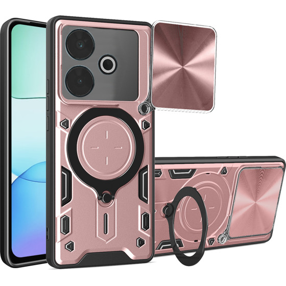 Techsuit - CamGuard Pro - Xiaomi Redmi 13 / Poco M6 4G - Rose Gold