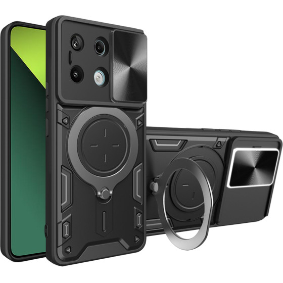 Techsuit - CamGuard Pro - Xiaomi Redmi Note 13 Pro 5G / Poco X6 - Black