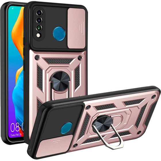 Techsuit - CamShield Series - Huawei P30 Lite / P30 Lite New Edition - Rose Gold