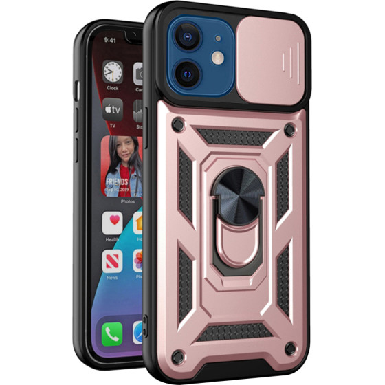 Techsuit - CamShield Series - iPhone 12 / iPhone 12 Pro - Rose Gold
