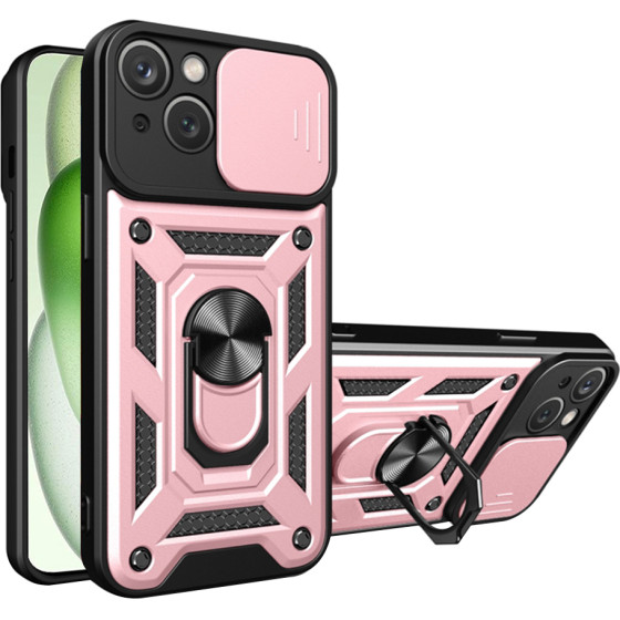 Techsuit - CamShield Series - iPhone 15 Plus - Rose Gold