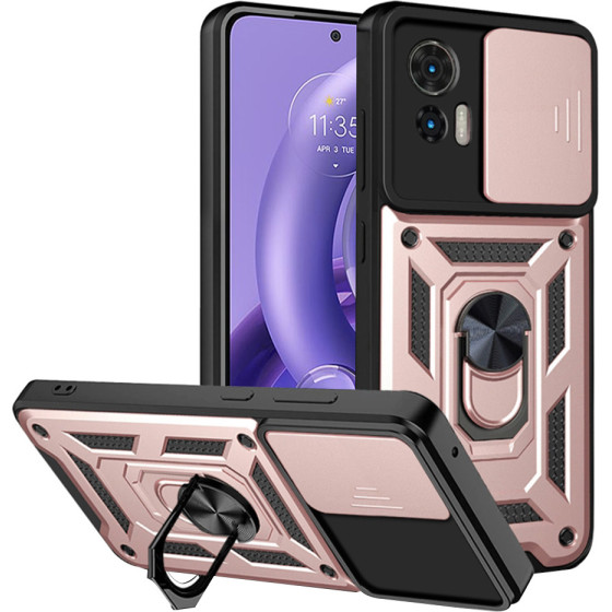 Techsuit - CamShield Series - Motorola Edge 30 Neo - Rose Gold