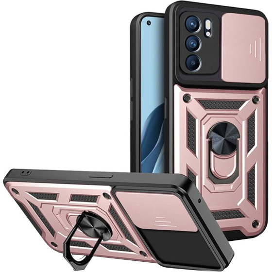 Techsuit - CamShield Series - Oppo Reno6 5G - Rose Gold