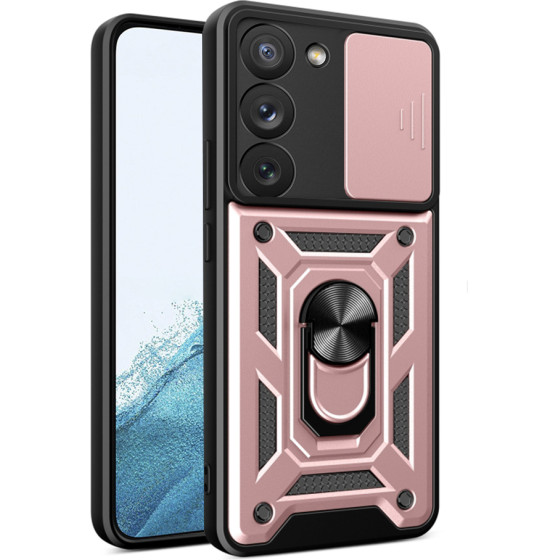 Techsuit - CamShield Series - Samsung Galaxy S22 5G - Rose Gold