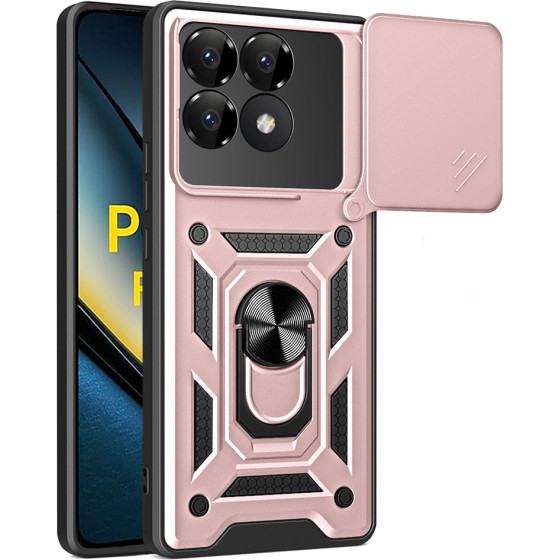 Techsuit - CamShield Series - Xiaomi Poco F6 Pro - Rose Gold