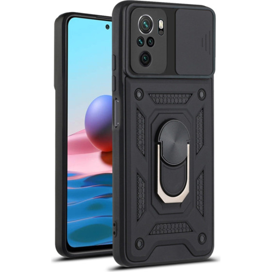 Techsuit - CamShield Series - Xiaomi Redmi Note 10 4G / Note 10S / Poco M5s - Black