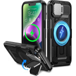 Techsuit - CamVault MagSafe - iPhone 13 / iPhone 14 / iPhone 16e - Black