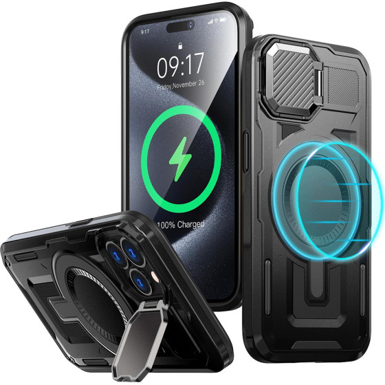 Techsuit - CamVault MagSafe - iPhone 15 Pro Max - Black