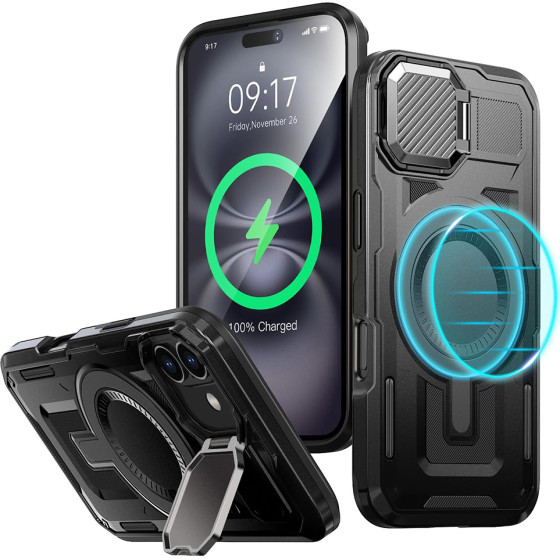 Techsuit - CamVault MagSafe - iPhone 16 - Black
