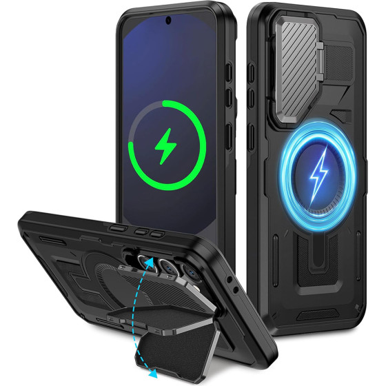 Techsuit - CamVault MagSafe - Samsung Galaxy S24 FE - Black