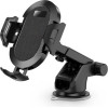 Techsuit - Car Holder - Universal for Dashboard / Windshield, Gravity Grip, Windshield - Black - (S113)