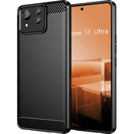 Techsuit - Carbon Silicone - Asus Zenfone 11 Ultra - Black