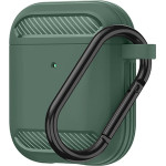 Techsuit - Carbon Silicone - for AirPods 1 / AirPods 2 - Green