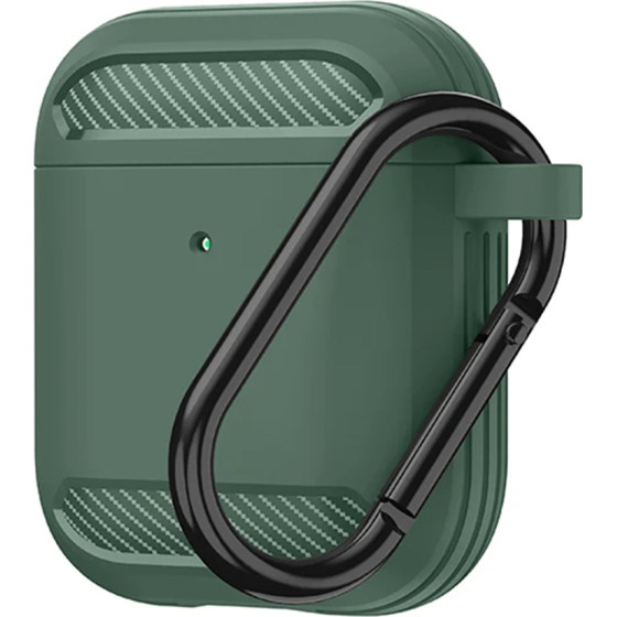 Techsuit - Carbon Silicone - for AirPods 1 / AirPods 2 - Green