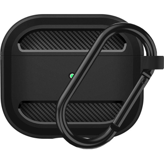 Techsuit - Carbon Silicone - for AirPods 3 - Black