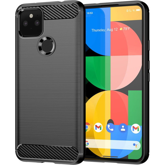 Techsuit - Carbon Silicone - Google Pixel 5 - Black