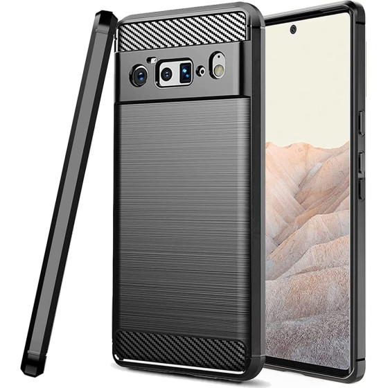 Techsuit - Carbon Silicone - Google Pixel 6 Pro - Black