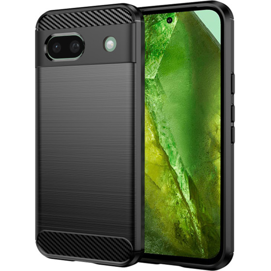 Techsuit - Carbon Silicone - Google Pixel 8a - Black