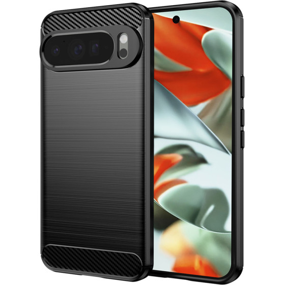 Techsuit - Carbon Silicone - Google Pixel 9 Pro XL - Black