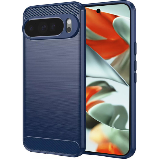 Techsuit - Carbon Silicone - Google Pixel 9 Pro XL - Blue
