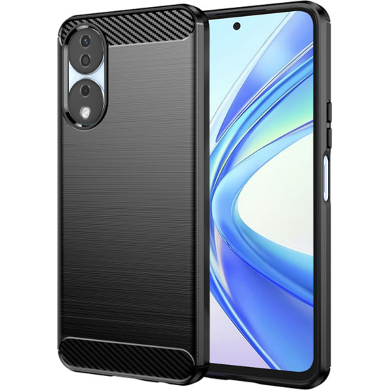 Techsuit - Carbon Silicone - Honor X7b / X7b 5G / 90 SMART - Black