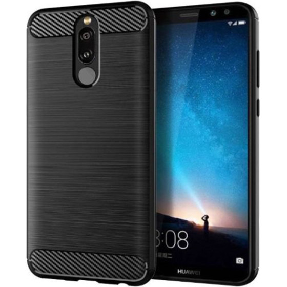 Techsuit - Carbon Silicone - Huawei Mate 10 Lite - Black