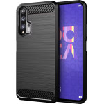 Techsuit - Carbon Silicone - Huawei nova 5T / Honor 20 - Black