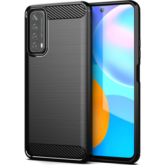Techsuit - Carbon Silicone - Huawei P Smart 2021 - Black