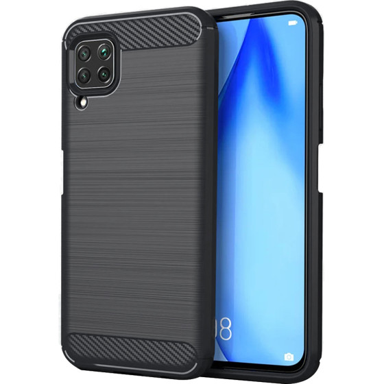 Techsuit - Carbon Silicone - Huawei P40 lite - Black